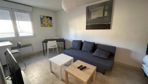 Studio 20m2 parking 4rue proudhon wifi rdcsureleve - Foto 4