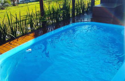 Chalés Praia do Rosa piscina compartilhada - Foto 45