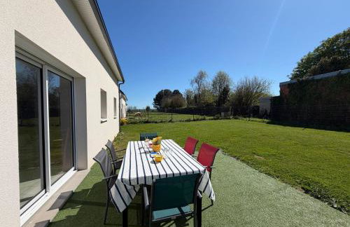 Les dunes, maison neuve 8 p bien équipée jardin clos, terrasse équipée, parking, garage à 850 m de la plage et centre bourg, sur plages du débarquement près Arromanches et Bayeux, chiens bienvenus - Photo 32