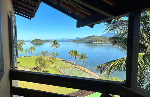 Vista dos sonhos na beira do mar de Angra com pier - Foto 62