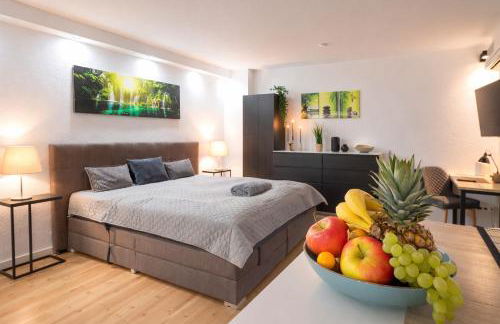 Modernes Apartment für Geschäftsreisende und Paare - WLAN - Parkplatz - Nespresso - zentral - Foto 1