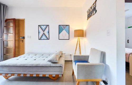 Pé na areia Tenório e Grande - 350m - 5 min à pé com varanda gourmet- recém reformado e aconchegante, com utensílios de praia e máquina de lavar roupas - Foto 6