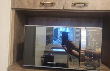 Apartamento Aconchego Frente Mar - Vila Guilhermina Praia Grande SP - Cozinha Completa - Climatizador de Ar - TV a Cabo - Wi-Fi - Photo 19