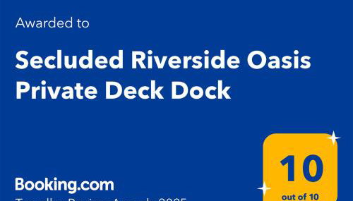 Secluded Riverside Oasis Private Deck Dock - Foto 2