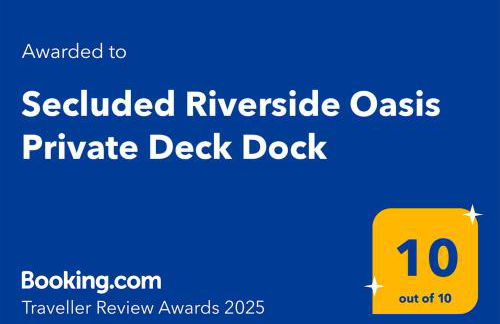 Secluded Riverside Oasis Private Deck Dock - Foto 2