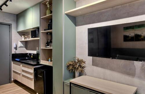 Viva hospedagens - Flat 009 beira mar com Varanda e piscina aquecida - Photo 58