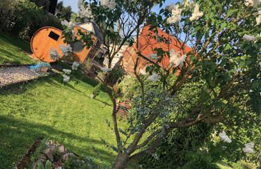 Tiny House mit Saunafass und Garten - Foto 22