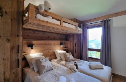 Arcs 1950 Appartement Luxe type chalet 5 à 7 personnes Vue imprenable sur le Montblanc skis aux pieds - Photo 34