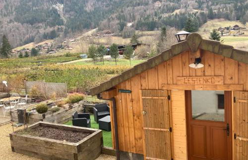 l'Echo des Glieres vue montagne centre village sauna & grill - Foto 51