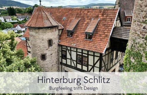 STORCHENNEST - Scandi Style - in der historischen Hinterburg Schlitz - mit Aufzug, Parkplatz & Garten - nahe Fulda und Bad Hersfeld - Foto 2