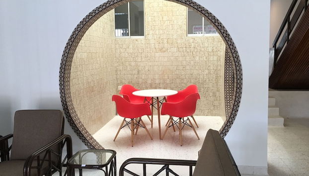 Zona de estar del vestíbulo