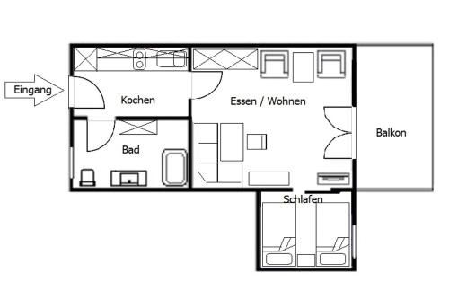 Landhaus Vogelweide - 2 Zimmer mit Balkon - Foto 4