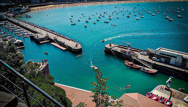 Bahía de La Concha desde el Monte Urgull