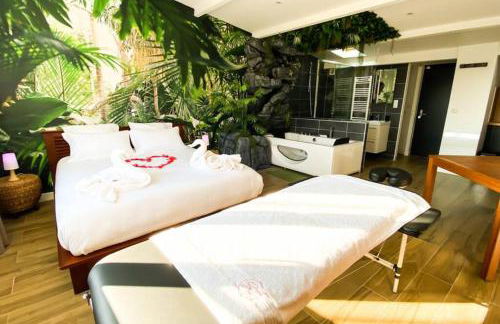 SECRET SUITE "Jungle" - Jacuzzi privatif - Gare RER C - Proche Paris - Foto 14