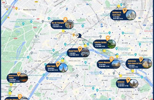 1min Walk From Champs Elysées - Avenue Montaigne - AC - Self-Checkin - Working Desk - Foto 11