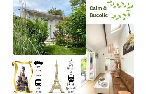 The Little Oak - tiny house with bed on mezzanine & terrace - from 1 to 4 p Disney, Paris & CDG - Foto 1