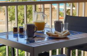 Studio standing classé meublé de tourisme avec terrasse vue mer " les pieds dans l'eau " à Algajola - Foto 6