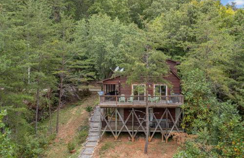 1 bedroom with a loft and hot tub cabin 45 minutes to Asheville - Foto 4