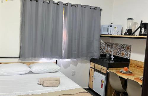 Flat com ar e varanda com linda vista para o Ibituruna - Vôo Livre 203 - Foto 1