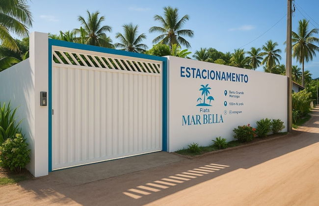 FLATS MAR'BELLA COM VARANDA, 100M PRAIA, PETFRIENDLY E ESTACIONAMENTO - Foto 36