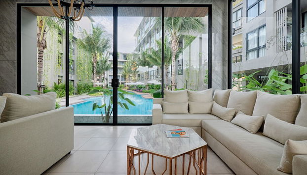 Zona de estar del vestíbulo