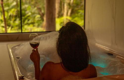 Chalé Canadense com Hidromassagem Pousada Índios Koroados - Foto 18