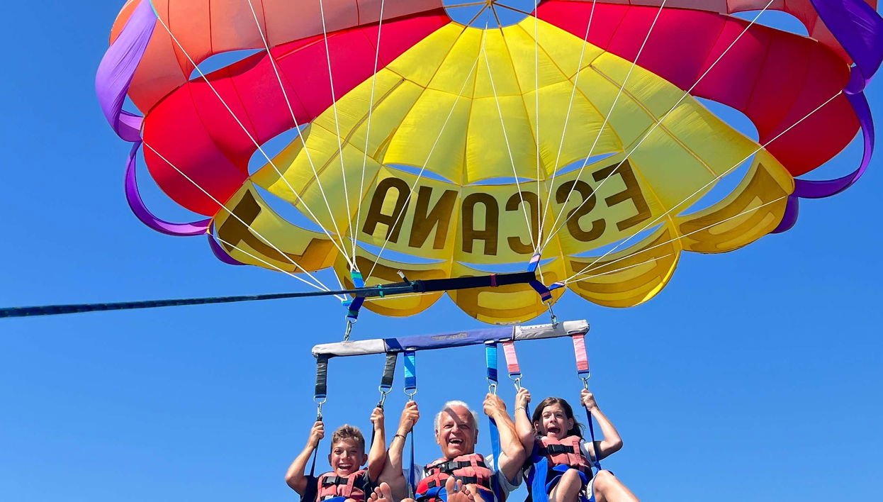 Parasailing in Santa Eulalia del Río
