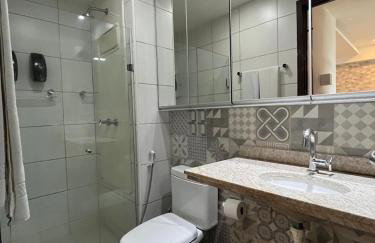 Flat Beach Class Excelsior - Apto Completo para 4 pessoas vista rio e mar - Foto 48