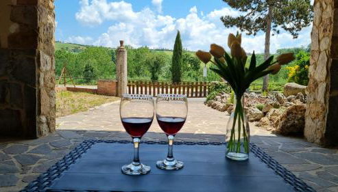 VAL D'ORCIA DELUXE 3 incantevole casa con vista sulle colline, WiFi e parcheggio - Foto 2, Garden