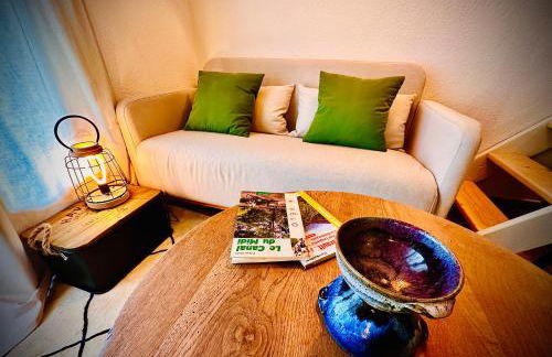 Résidence Le SUNSET Marseillan-plage, entre mer et lagune de Thau, étape vélo, famille, couple, VRP, toutou admis, jardin, parking privé gratuit, vélos, Clim, WIFI fibre gratuite, commodités, plage et piste cyclable à proximité, 6 couchages nous contacter - Foto 6