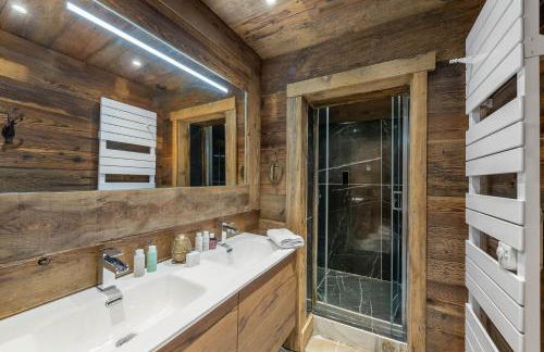 SOMPTUEUX CHALET BARON MEGEVE VUE.Jaccuzi.4 mn a pied au centre - Foto 32