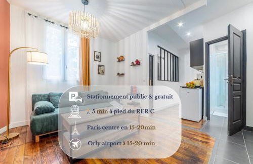 Le Parmentier - RER C à 5min, Self-Checkin - Foto 1