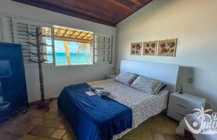 Casa à Beira Mar, piscina e 4 suítes na praia de Ipioca-Maceió-AL - Vila Ipioca - Foto 10