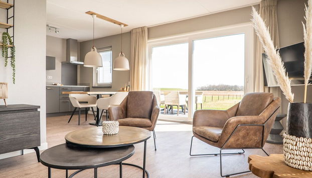Amazing Bungalow in De Cocksdorp near Beach - Foto 4, Sala de estar