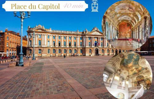 Le Montaigne - Climatisation, Parking Privé, Tramway et Airbus - Foto 20