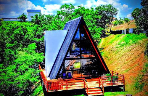 Chalé Recanto - ofurô, banheira, vista, cachoeira e lago em Alexânia - Foto 8