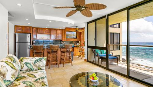 Kuhio Shores 319: Oceanfront in Poipu with A/C! - Foto 3