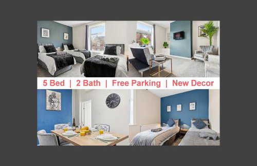 Modern 5 Bed 2 Bath House w Free Parking - Photo 1