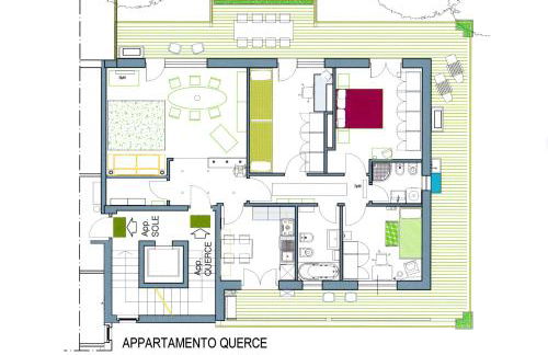 Sole & Querce Apartments- Bike Friendly with garage - Foto 21