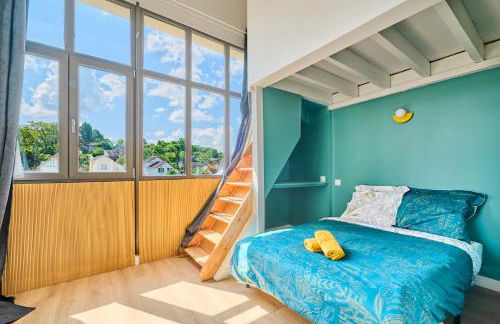 Luxueuse maison Canopée 10 personnes Ouest Paris - Foto 4