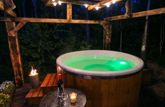 Domek całoroczny SÓWKA na Kaszubach z banią i sauną na wyłączność, wspólny basen i bilard z domkiem Jeleniówka - Ostrowite Leśna Dolina - Foto 1