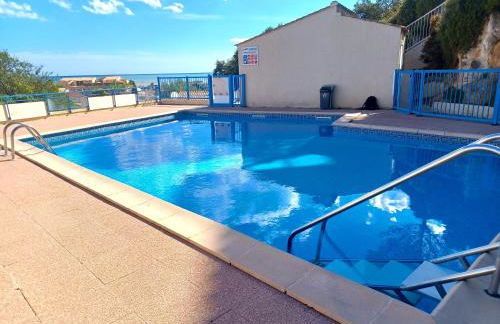 Plain-pied Jardin 6 personnes Clim Vue Mer Parking Wifi Terrasse Piscine dans la résidence - Foto 44