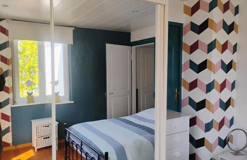 Gîte Le Marronnier, parking et terrasse au calme, entre Colmar-Riquewihr et Obernai, vue sur espaces verts et coteaux d Alsace, route du vin-châteaux - Foto 8