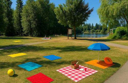 Entire house with Four Bedrooms, Hot Tub, BBQ, Private Backyard, FREE WiFi and Parking, near Seattle, EV - Foto 37