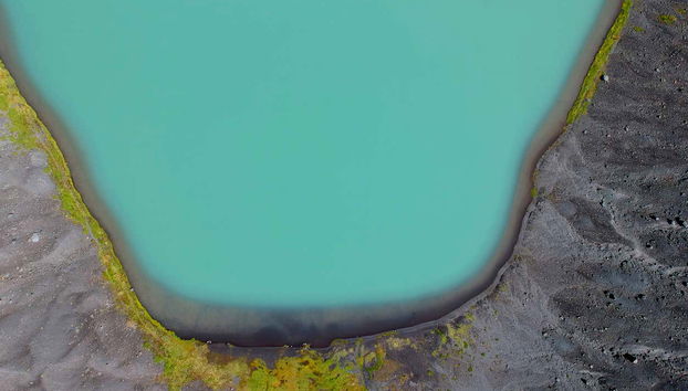 Aerial view of Laguna Espejo