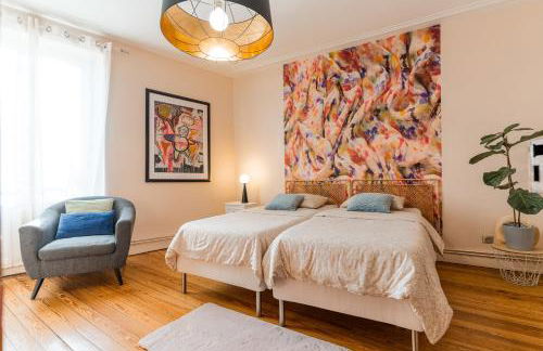 Le Maginot - Magnifique Appartement de 75m2 - Deux Chambres - 4 Lits Simple -Position Centrale Centre Ville, Pompidou, Nouvelle Ville - 2 à 4 Personnes - Foto 44