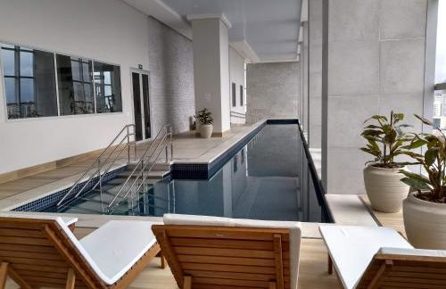 Flat Aconchego, próximo ao centro de Osasco, ar condicionado, academia, piscina, wifi e varanda - Foto 9