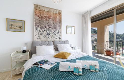 MY CASA - VILLEFRANCHE RESTANQUES - Panoramic sea view 2 bedrooms Swimming pool - Foto 6