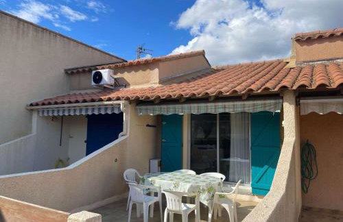 Maison de vacances, sejour cuisine climatisation, residence MAS DE LA PLAGE 1, terrasse Sud degagee 4 couchages Portiragnes LRMP77 - Foto 1