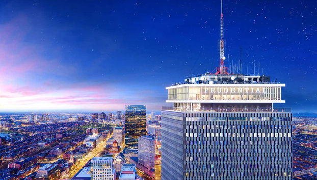 A view of the Prudential Center